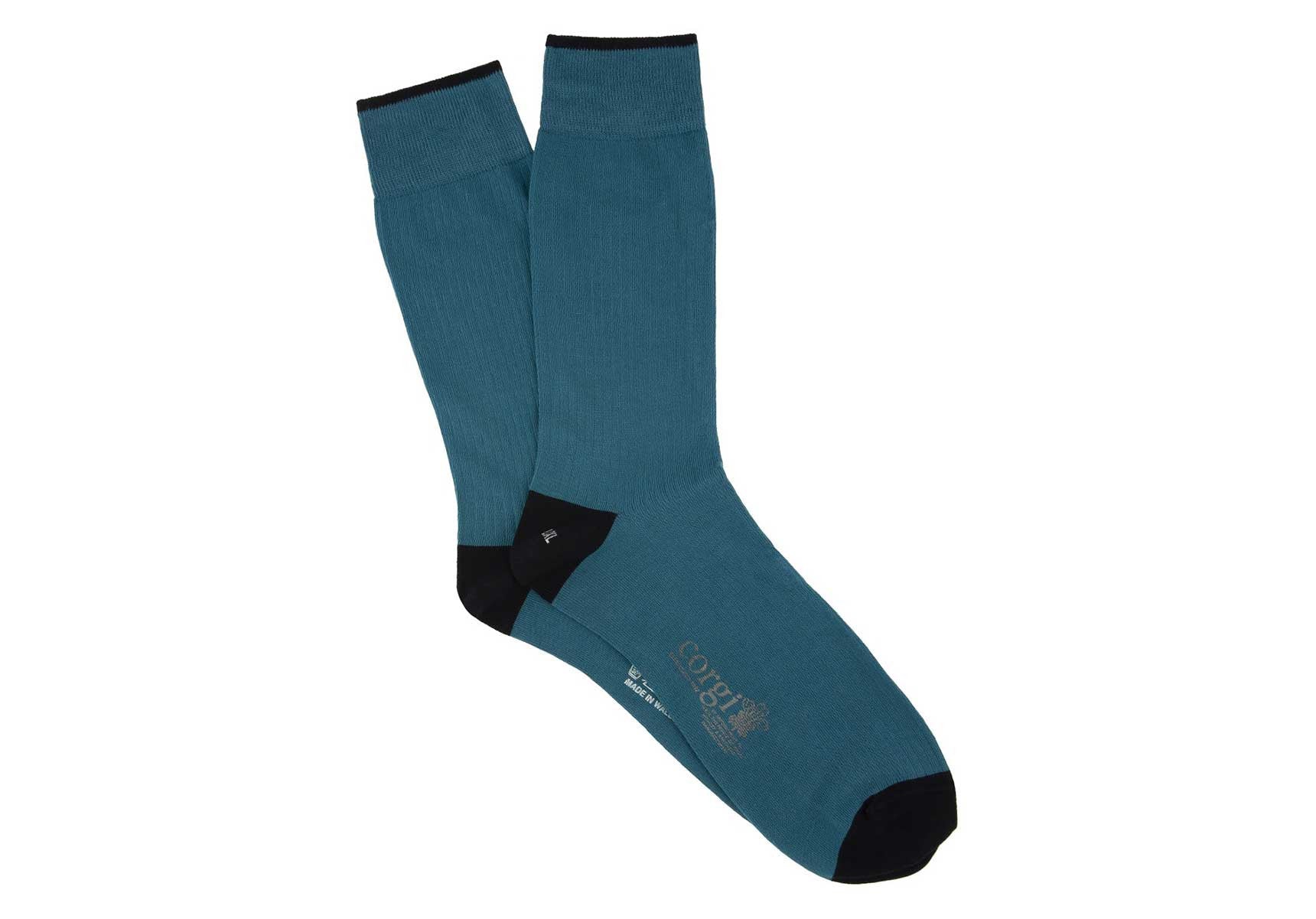 Corgi Rib Contrast Tip, Heel & Toe Socks - Image 3