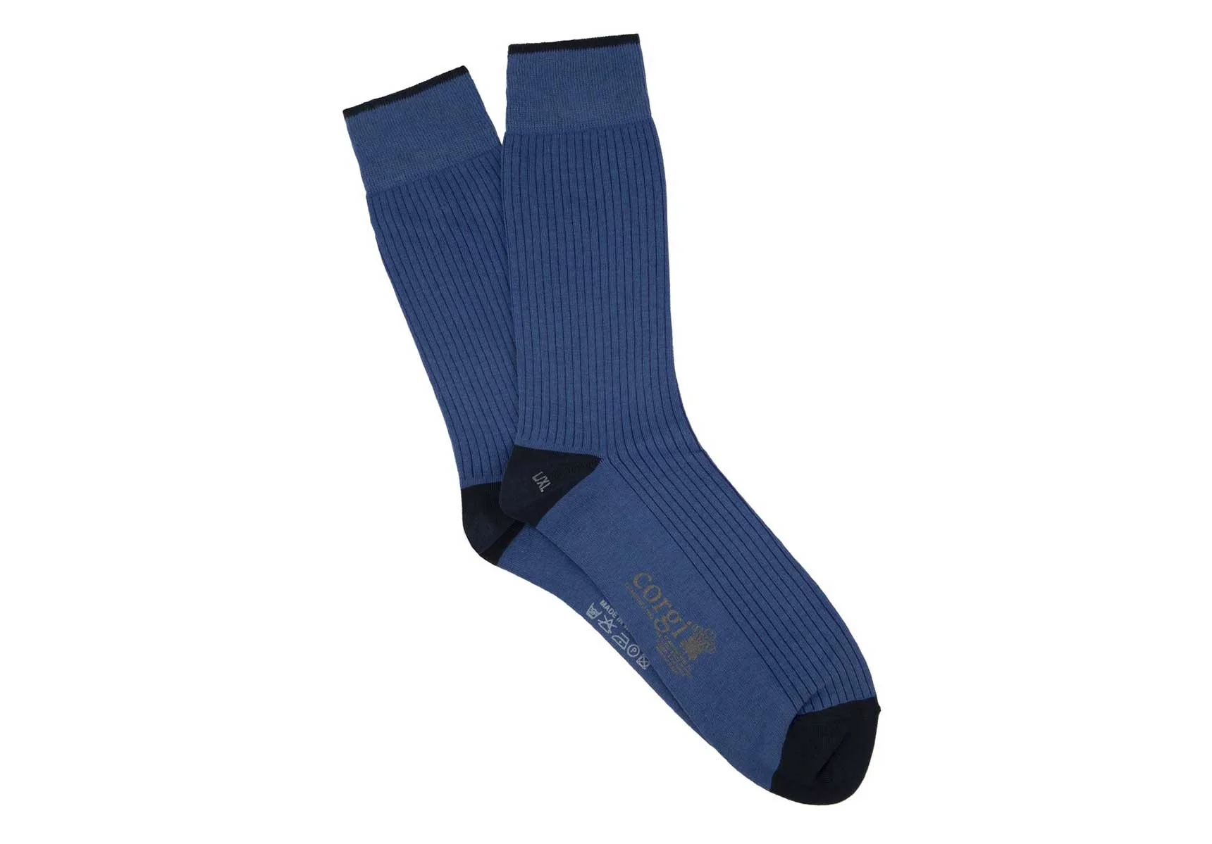 Corgi Rib Contrast Tip, Heel & Toe Socks - Image 5