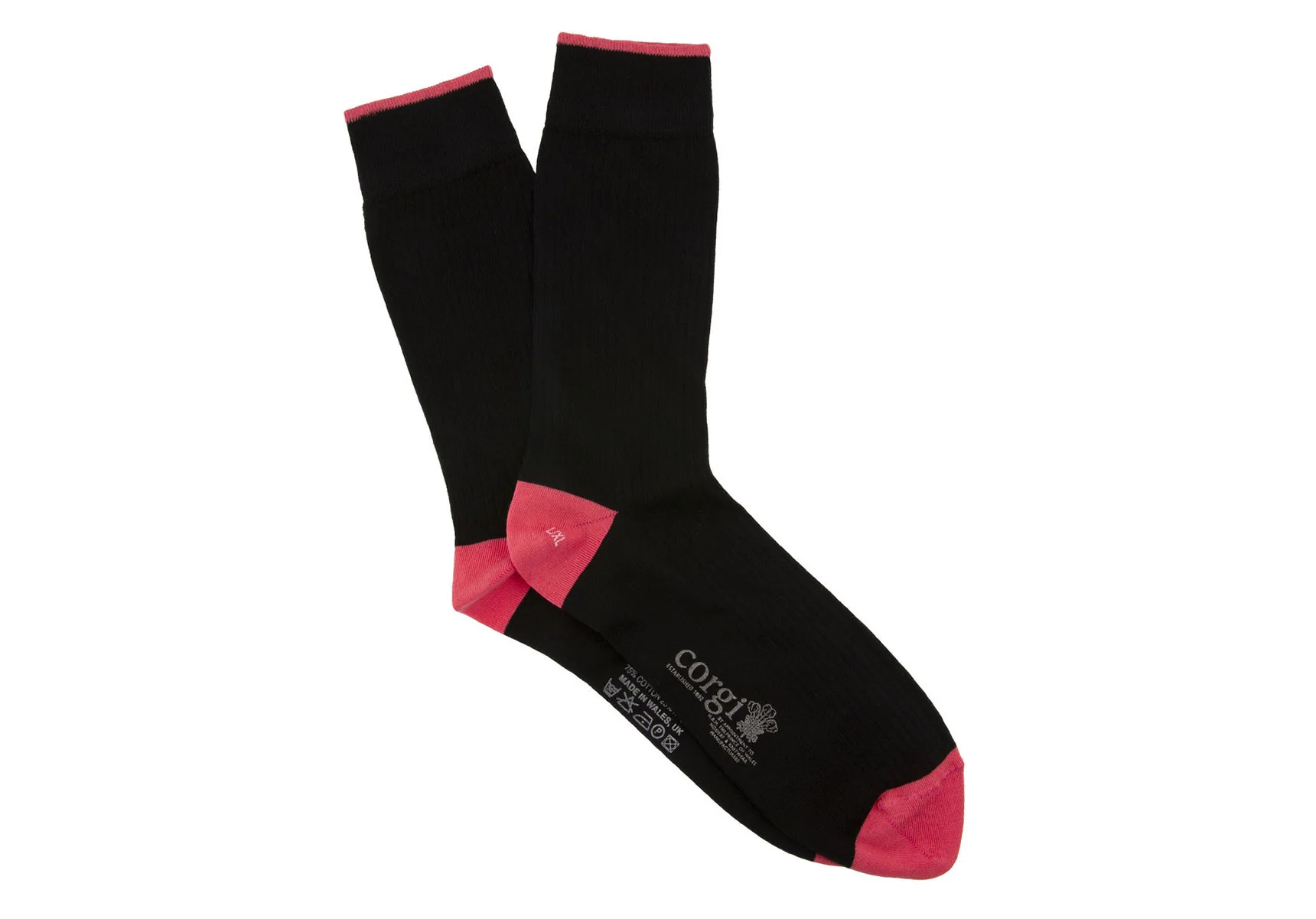 Corgi Rib Contrast Tip, Heel & Toe Socks - Image 6