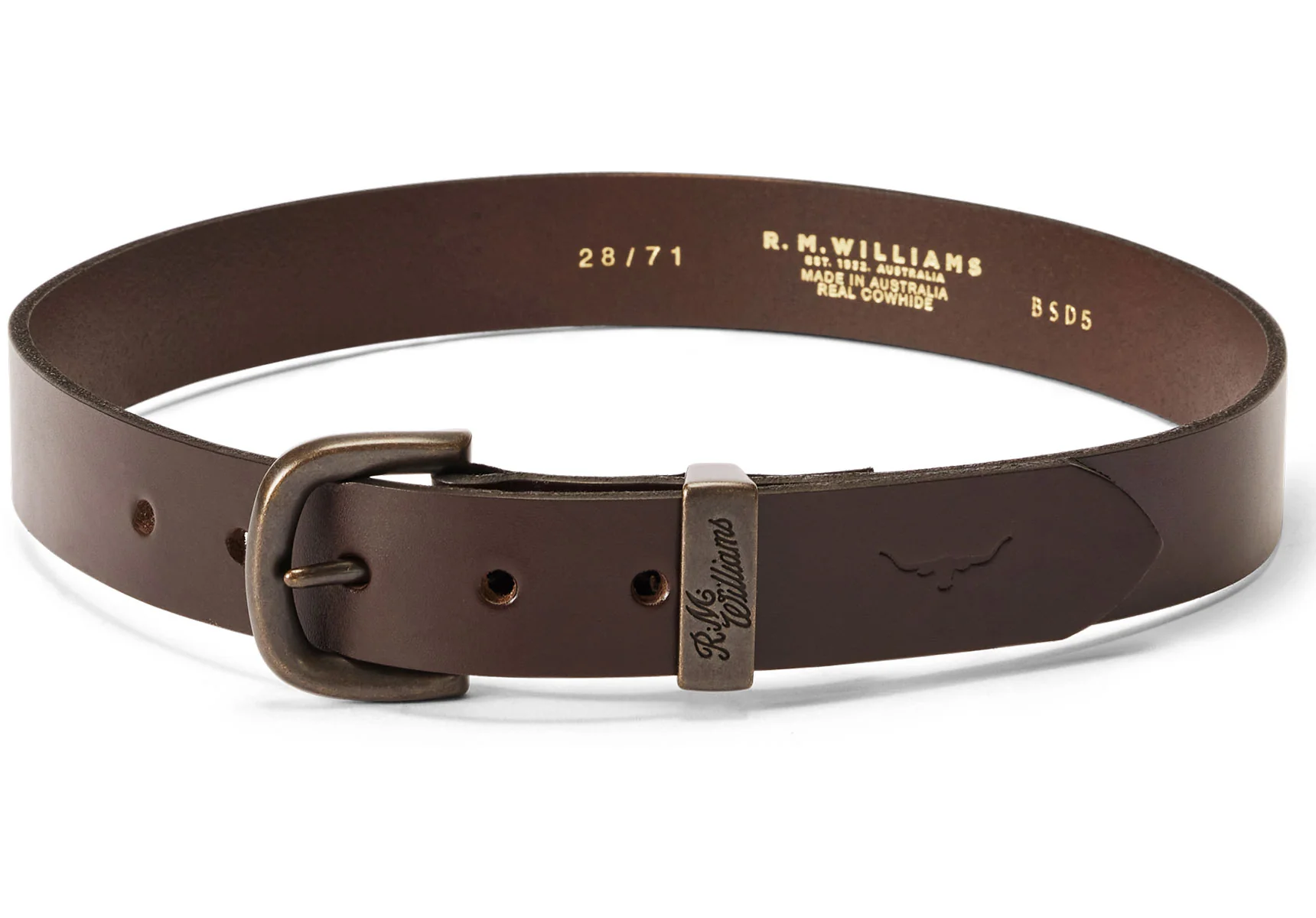 R.M. Williams 1 1/4" Allora Belt - Chestnut/Dark Bronze - Image 3