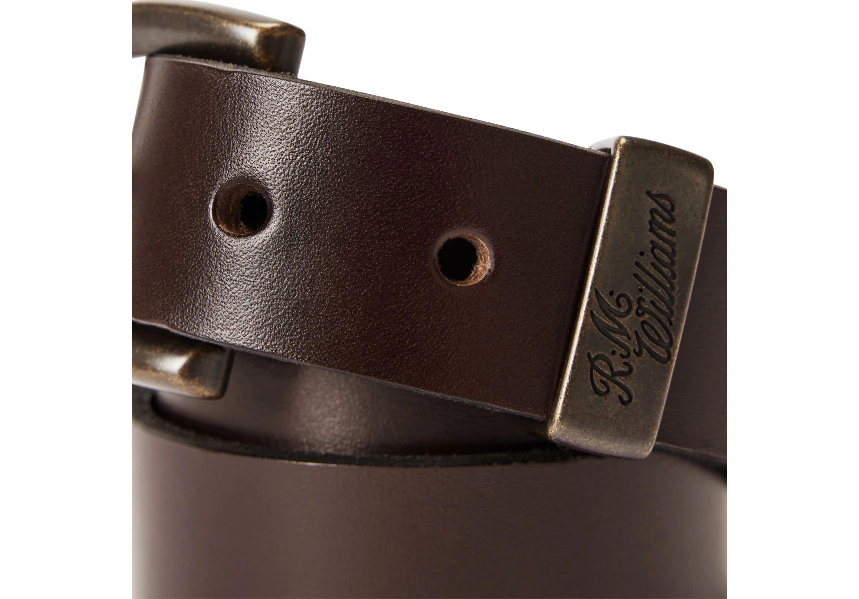 R.M. Williams 1 1/4" Allora Belt - Chestnut/Dark Bronze - Image 4